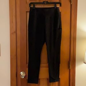 Talbots Black Yoga Pant with Side Pockets Size SP